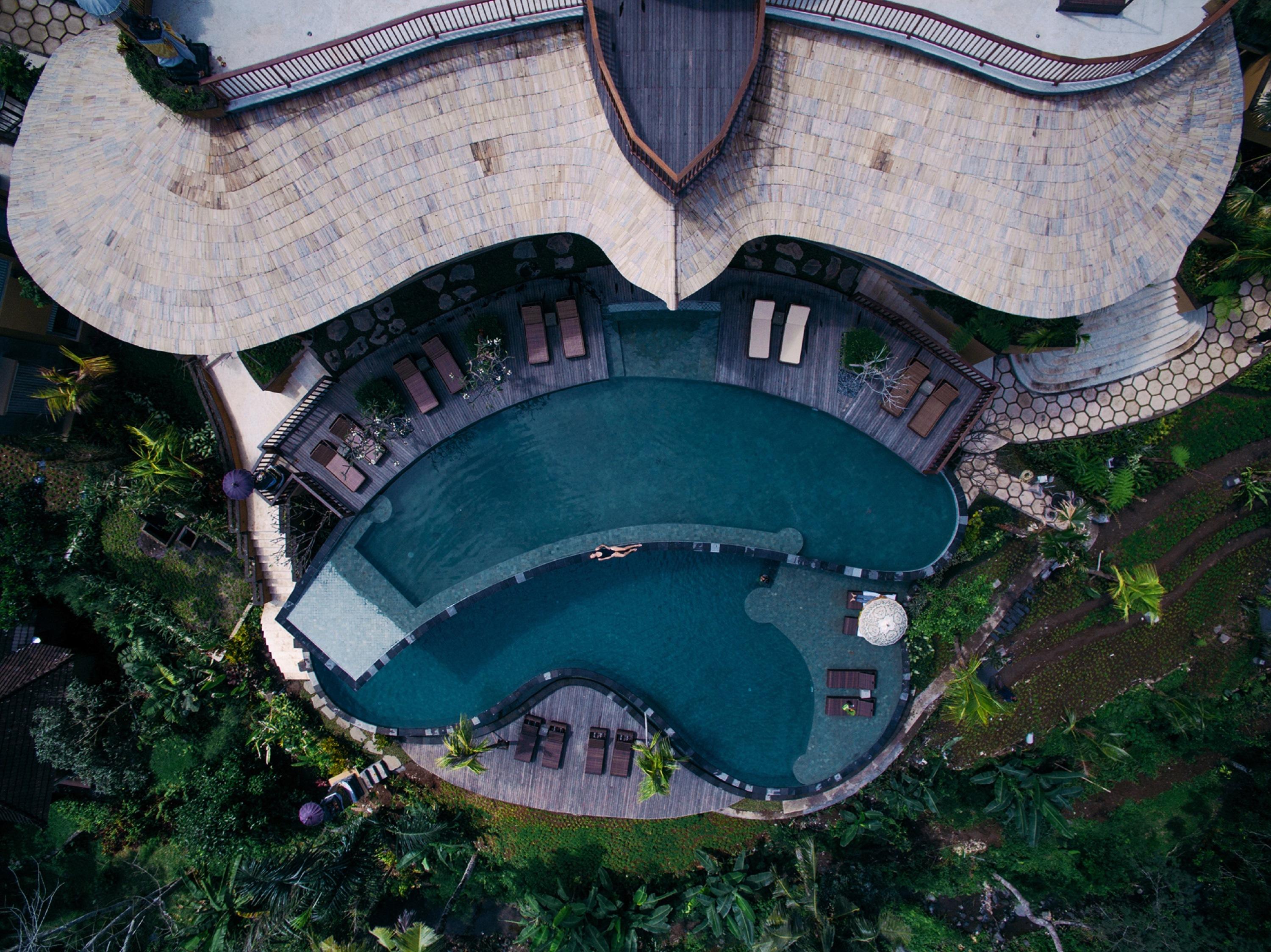 Wapa Di Ume Sidemen Hotel Sidemen  Exterior photo Aerial view of the resort